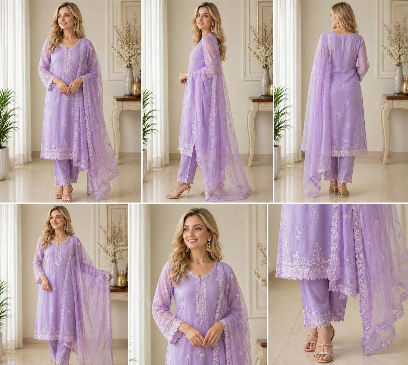 Women Chiffon Suit